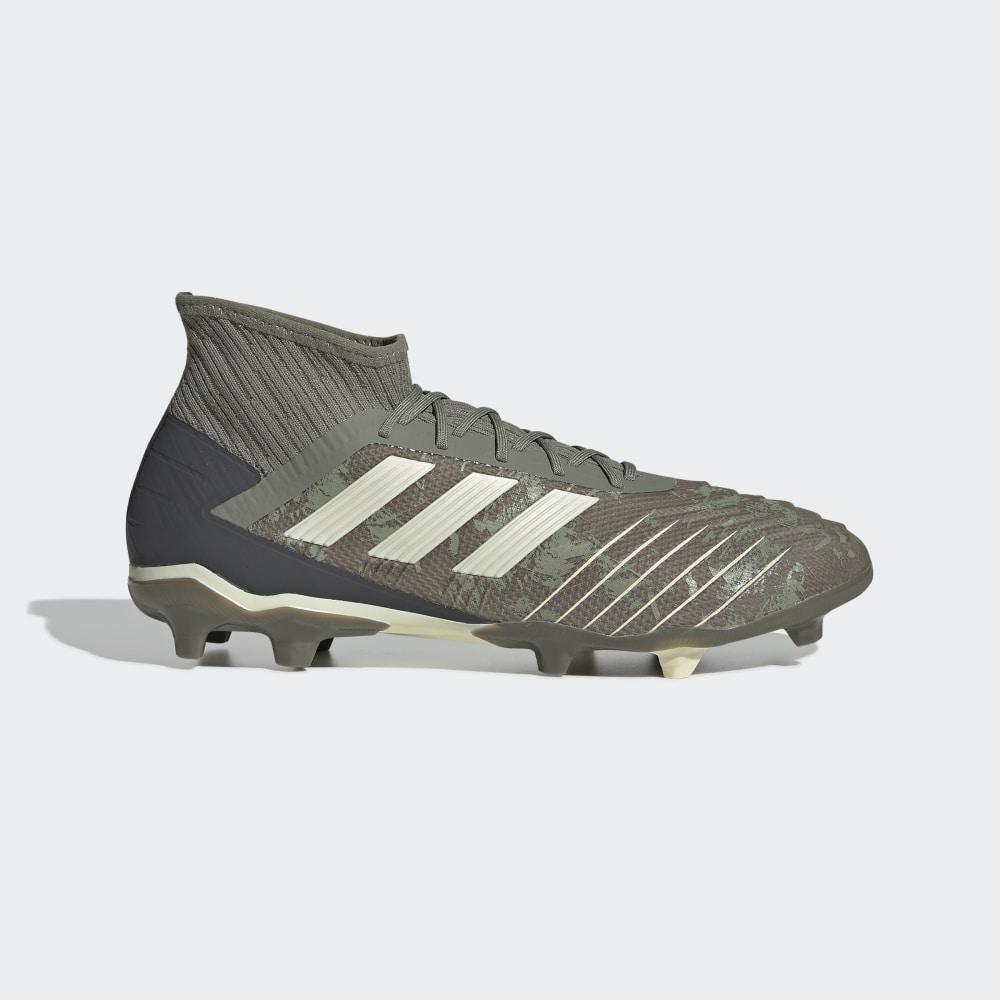Ghete Fotbal Adidas Predator 19.2 Firm Ground Barbati Romania - Verzi/Galbeni EF8207